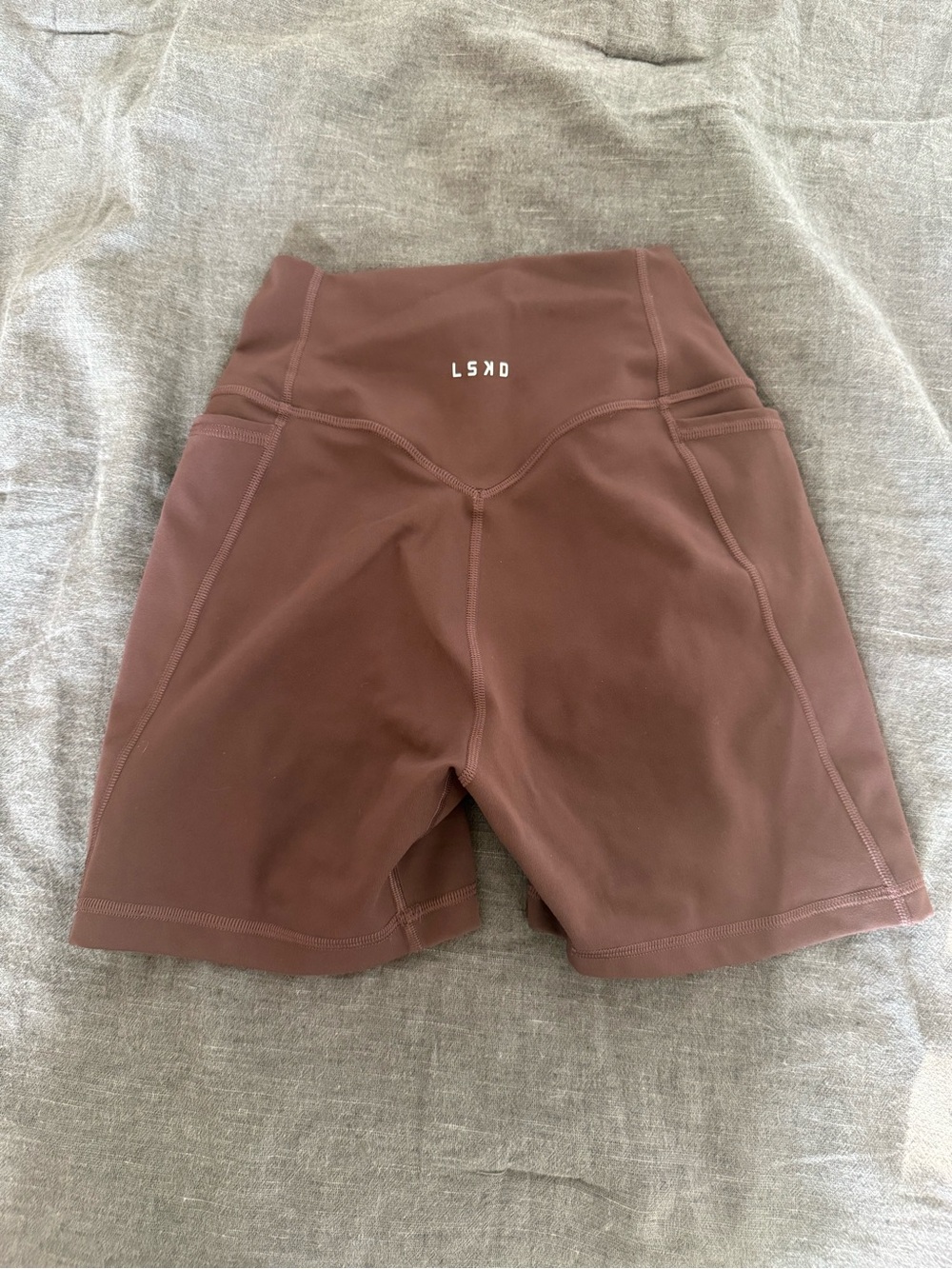 LSKD High-Rise Women’s Bike Shorts in Dusty Rose